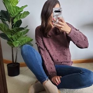 purple bauble sweater